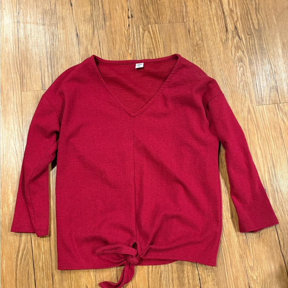 Old Navy Rich Red Knit Top